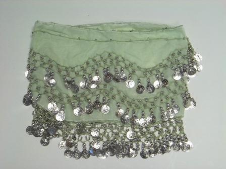 C128 Pastal Green with silver coins